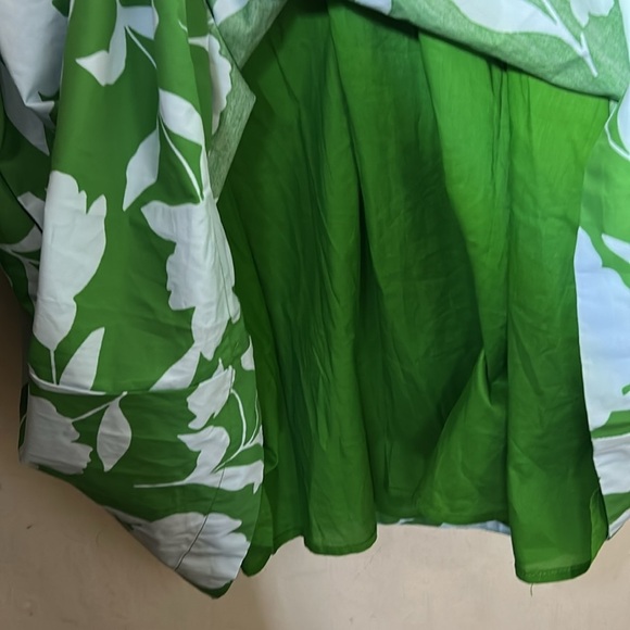 Kate Spade X Target Rose Poplin Green Long Sleeve Mini Dress Size Large NWOT - Picture 6 of 10